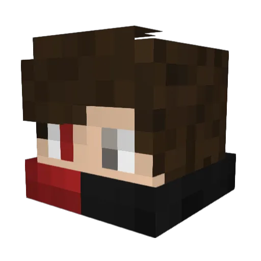 BroodjeDunner Minecraft avatar head, 3D render