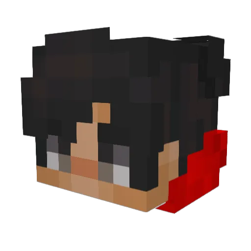 BroodjeMetGehakt Minecraft avatar head, 3D render