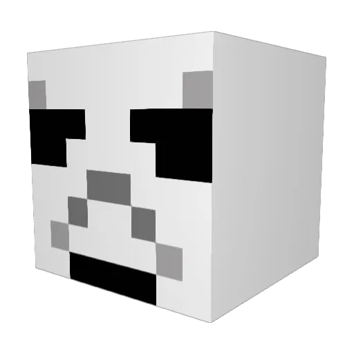 Broodlepel Minecraft avatar head, 3D render