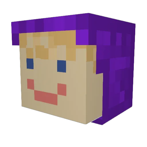 BrookeAFK157 Minecraft avatar head, 3D render