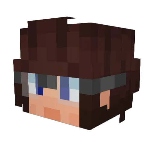 BrookeWorm_ Minecraft avatar head, 3D render