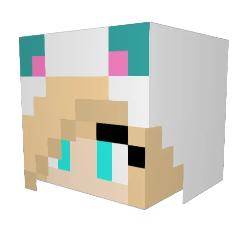 Brooke_H Minecraft avatar head, 3D render