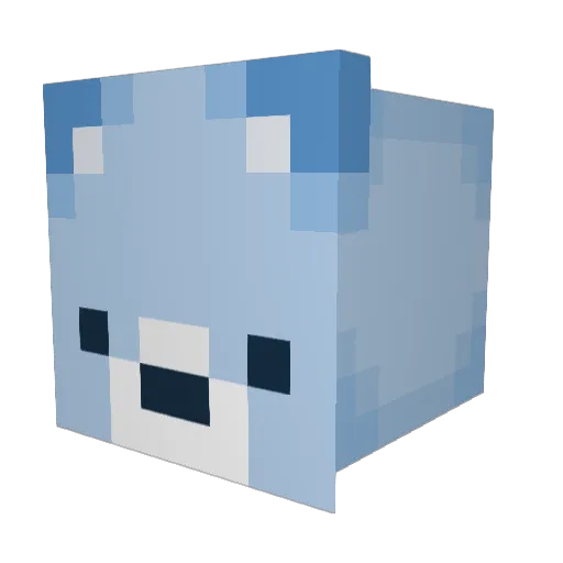 Brookejmt Minecraft avatar head, 3D render