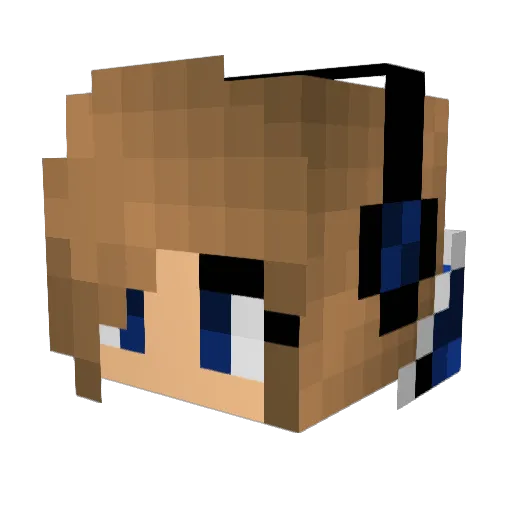 Brookers11 Minecraft avatar head, 3D render