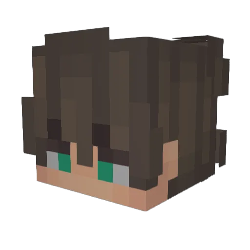 Brookie_87 Minecraft avatar head, 3D render