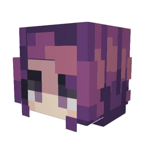 Brookizzle Minecraft avatar head, 3D render