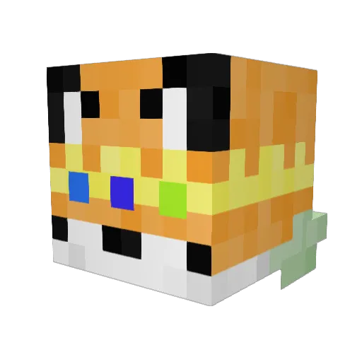 BrooklynDevil87 Minecraft avatar head, 3D render