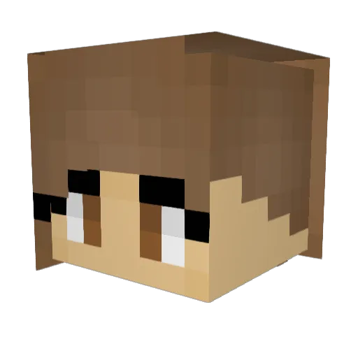 Brooklynn424 Minecraft avatar head, 3D render