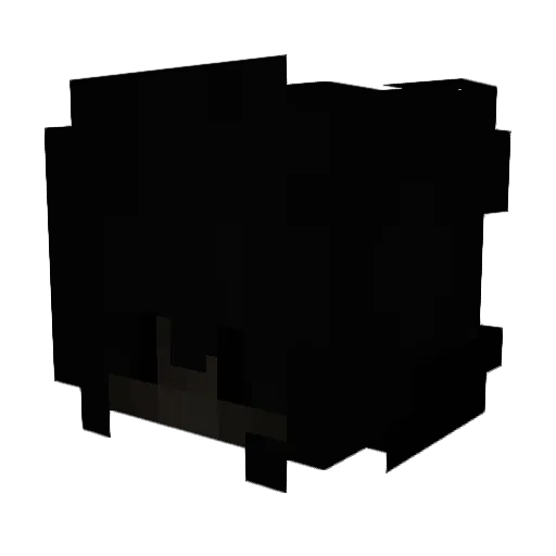 Broombrom Minecraft avatar head, 3D render