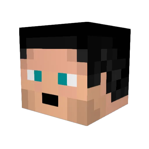 Broonfondle Minecraft avatar head, 3D render