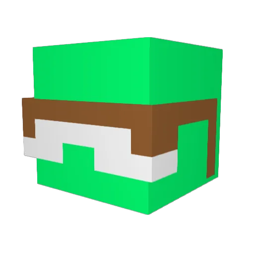 BrooozeGalactic2 Minecraft avatar head, 3D render
