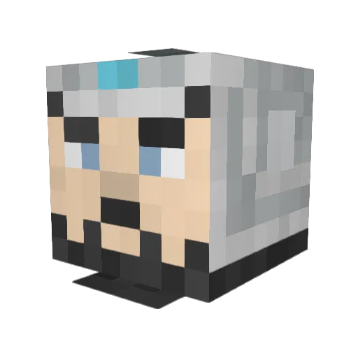 Brophecy Minecraft avatar head, 3D render