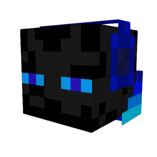 Broptex Minecraft avatar head, 3D render