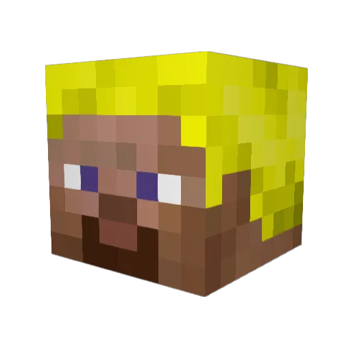 BrorMichael Minecraft avatar head, 3D render