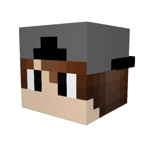 BrosAfterHoes Minecraft avatar head, 3D render