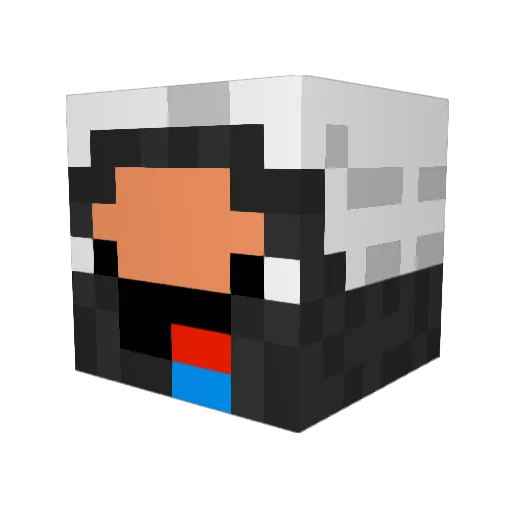 BrosamaBinSwagn Minecraft avatar head, 3D render