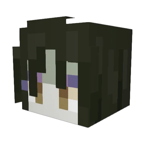 Broseph369 Minecraft avatar head, 3D render