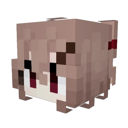 BroskiDK Minecraft avatar head, 3D render