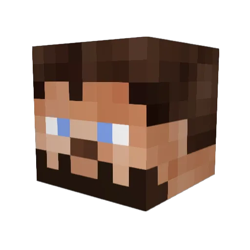 BrotBernd Minecraft avatar head, 3D render