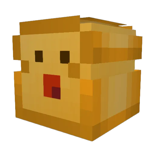 BrotRitter Minecraft avatar head, 3D render