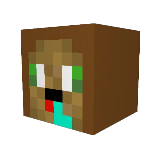 BrotSalat_LP Minecraft avatar head, 3D render