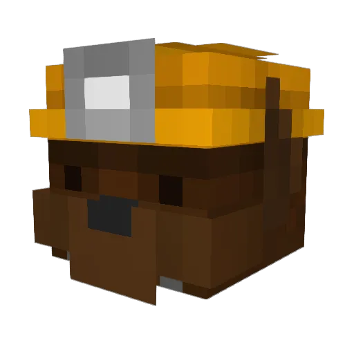 BrotTeufel Minecraft avatar head, 3D render