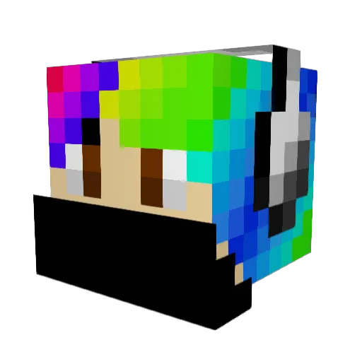 Brot_crash_ Minecraft avatar head, 3D render