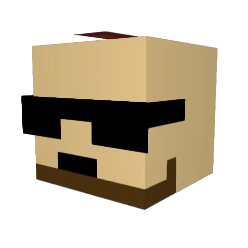 BrotatoGuy_ Minecraft avatar head, 3D render