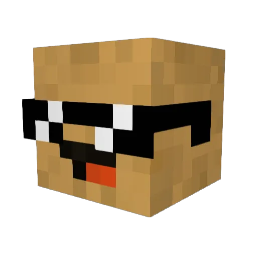 BrotatoYT Minecraft avatar head, 3D render