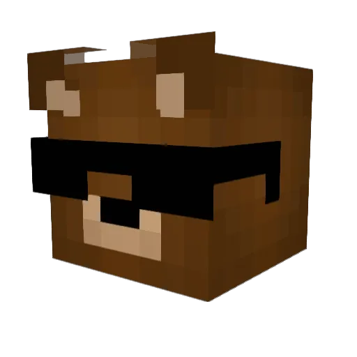 Brotex_ Minecraft avatar head, 3D render