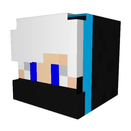 Broth Minecraft avatar head, 3D render