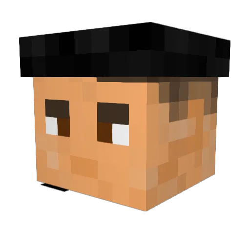 BrotherBasil Minecraft avatar head, 3D render