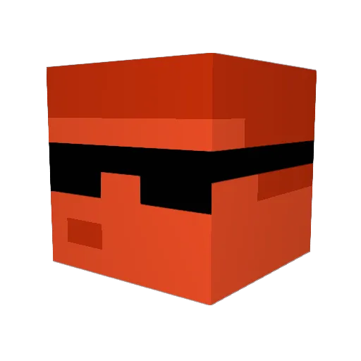 BrotherBulk Minecraft avatar head, 3D render