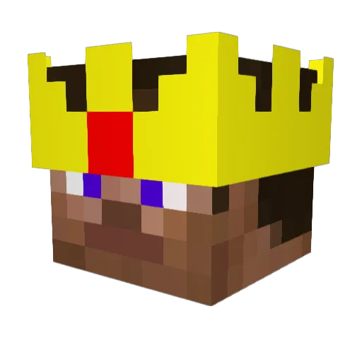 BrotherLWL Minecraft avatar head, 3D render