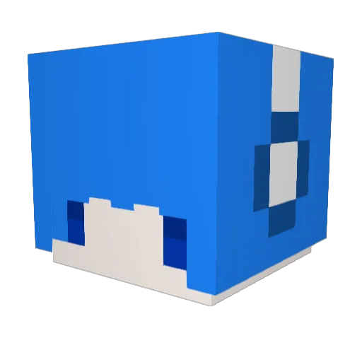 BrotherMing Minecraft avatar head, 3D render