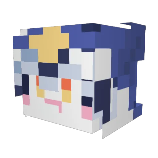 BrotherOfWarp Minecraft avatar head, 3D render