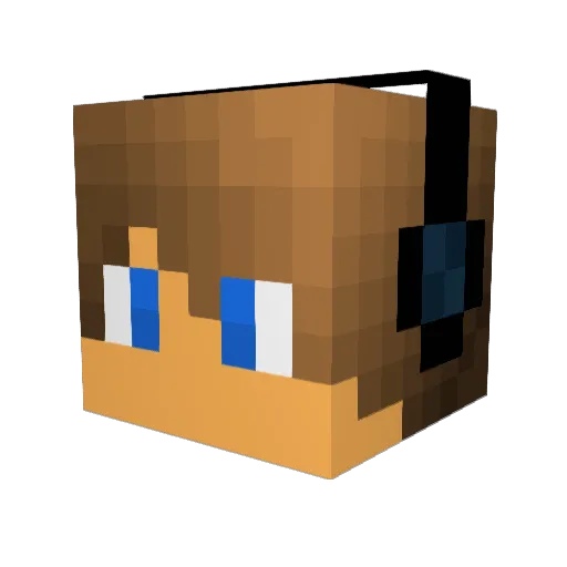 BrotherSam Minecraft avatar head, 3D render