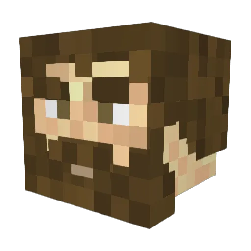 Brother_Kojo Minecraft avatar head, 3D render
