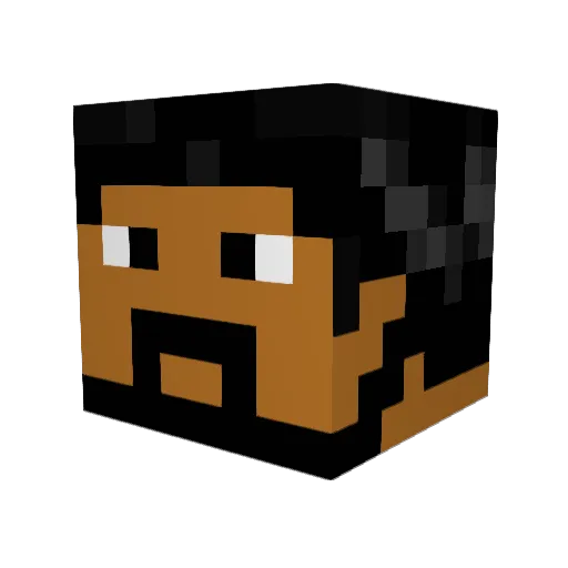 Brother_Ming Minecraft avatar head, 3D render