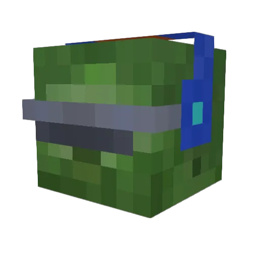 Brother_Zhu Minecraft avatar head, 3D render