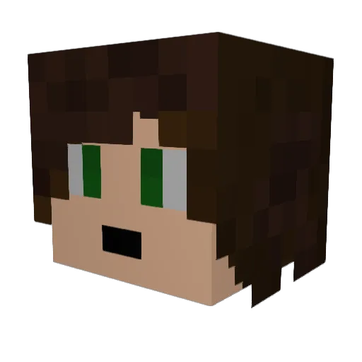 Brotherhood90 Minecraft avatar head, 3D render