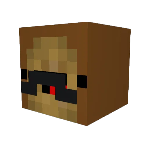 BrotsalatTV Minecraft avatar head, 3D render