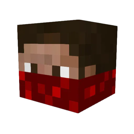 Brovin720 Minecraft avatar head, 3D render