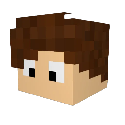 BrowArthur Minecraft avatar head, 3D render