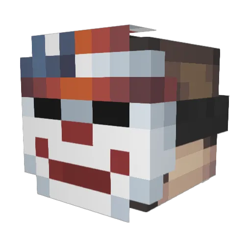 Browar98 Minecraft avatar head, 3D render