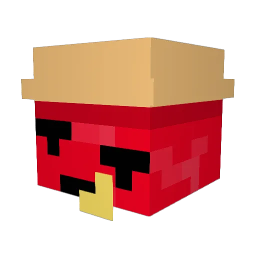 Brown21 Minecraft avatar head, 3D render