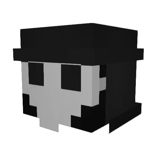 BrownDude44 Minecraft avatar head, 3D render