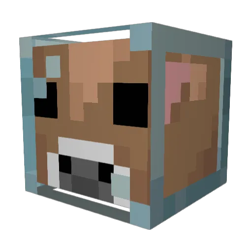 BrownMoonshroom Minecraft avatar head, 3D render