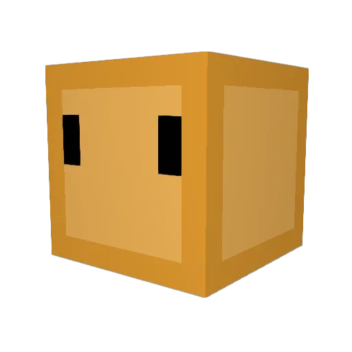 BrownRamen Minecraft avatar head, 3D render