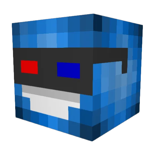 BrownSugar67 Minecraft avatar head, 3D render